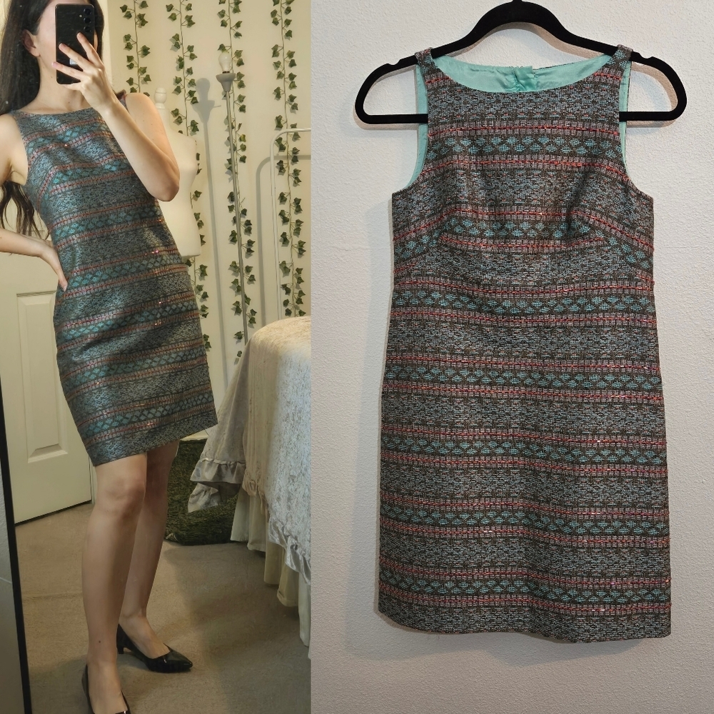 Adrianna Papell Multicolor Patterned Mini Dress